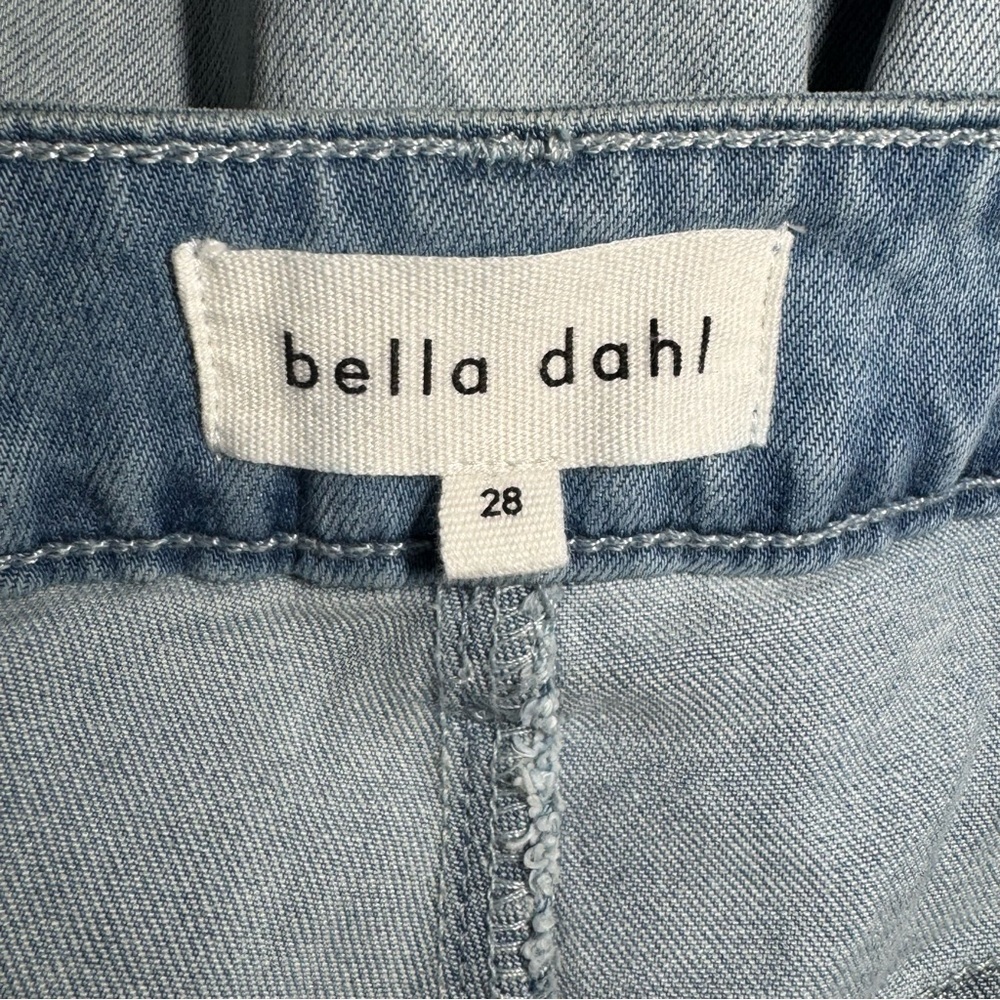 Bella Dahl Side Slit Jeans Ocean Mist size 28 Wide Leg Boho Coastal Chic - Picture 9 of 12